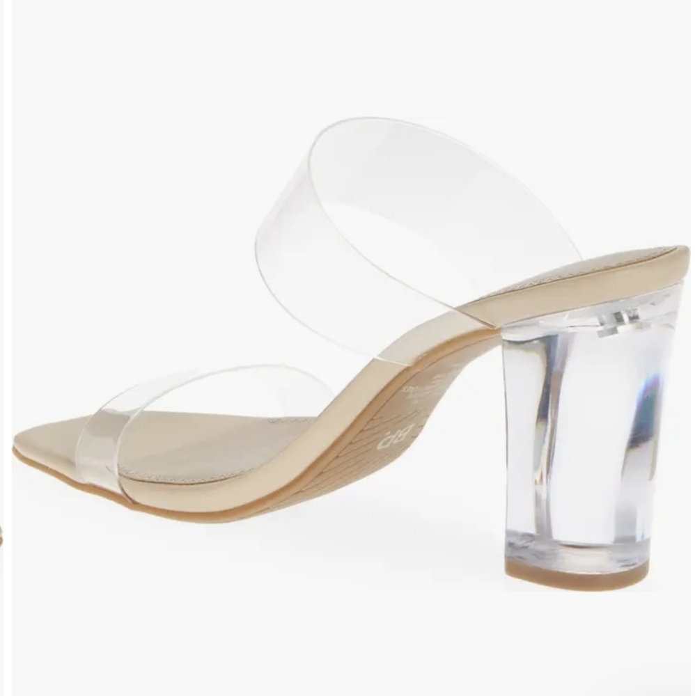 RESORT TRIP SANDALS! BP clear and silver Size 7